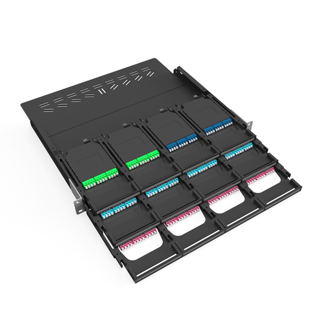 1U LGX Patch Panel – Model 07 – MTP – 144 FO